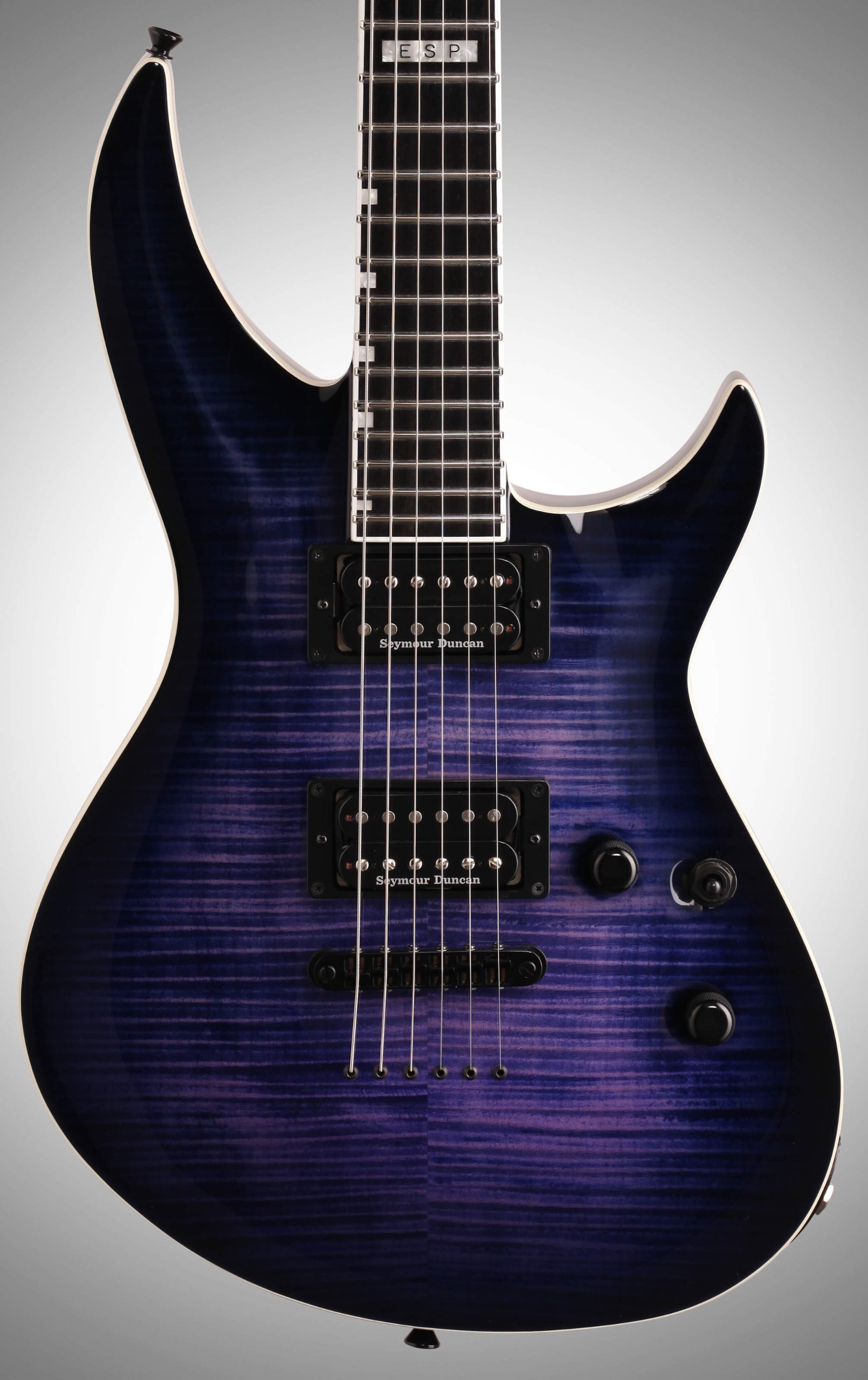 ESP E-II Horizon-3 Flame Maple Electric Guitar Reindeer Blue