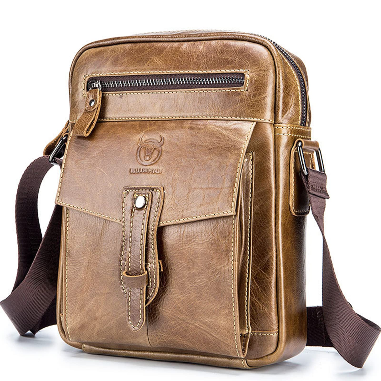 職人手作り牛革 メンズバッグ ショルダーバッグ 斜め掛けバッグ メンズ