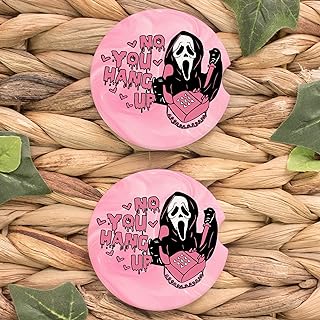 2 PCS Funny Pink Ghost Car Cup Holder Coaster - Cute Ceramic Cup Holder for Halloween Day, Halloween - Horror Skull Automotive Spooky Accessories