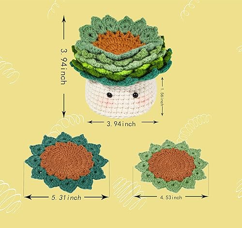 Miniatura 2 de Uncle Liao Kit de ganchillo para principiantes, kits de ganchillo para niños de 8 a 12 a 16 años para niños y adultos, kit de aprendizaje a