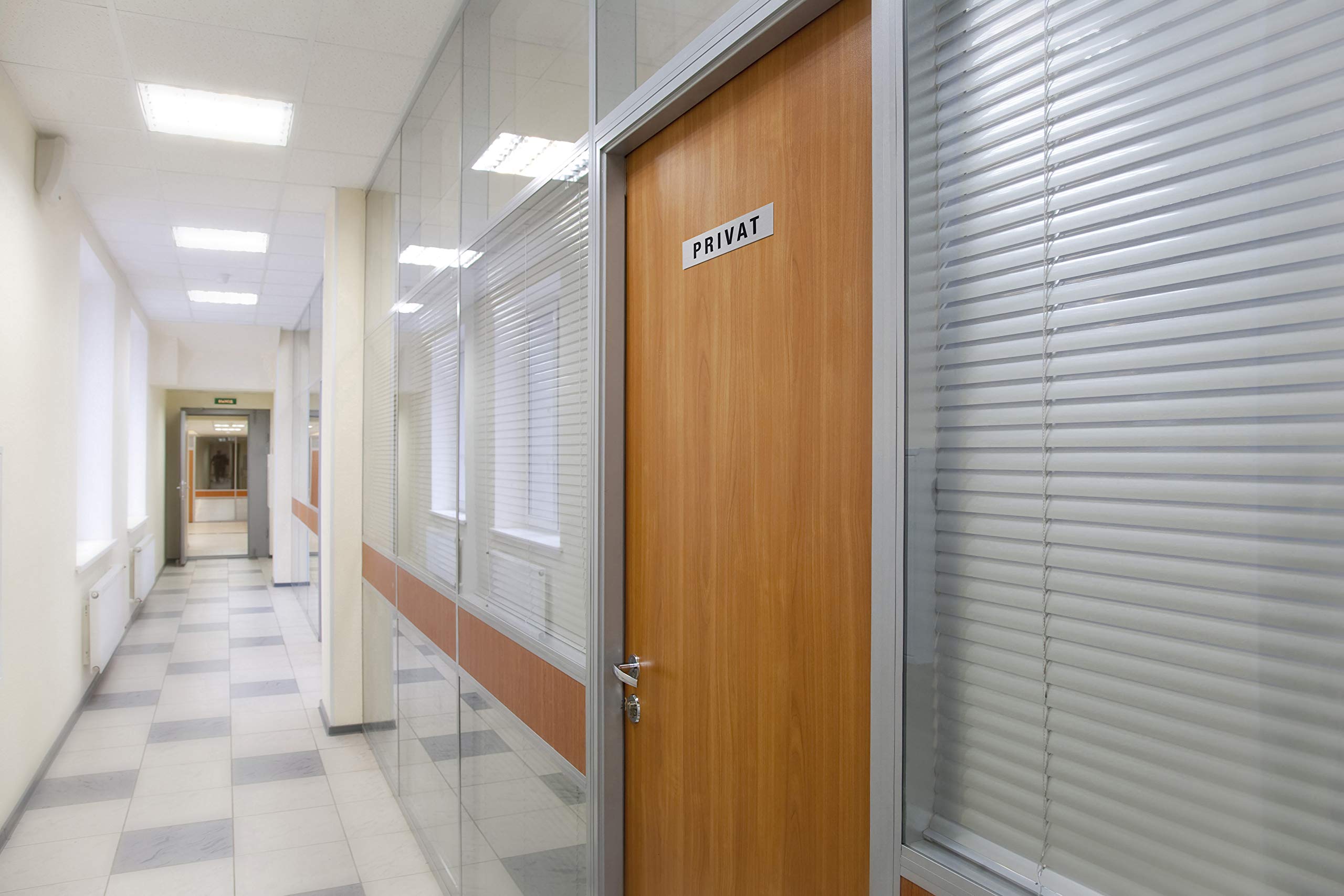 Metafranc 507010 Plaque Adhésive « WC » 160 X 40 Mm - En Aluminium - Aspect Acier Inoxydable Moderne - Dos Autocollant/signalisation Commerciale