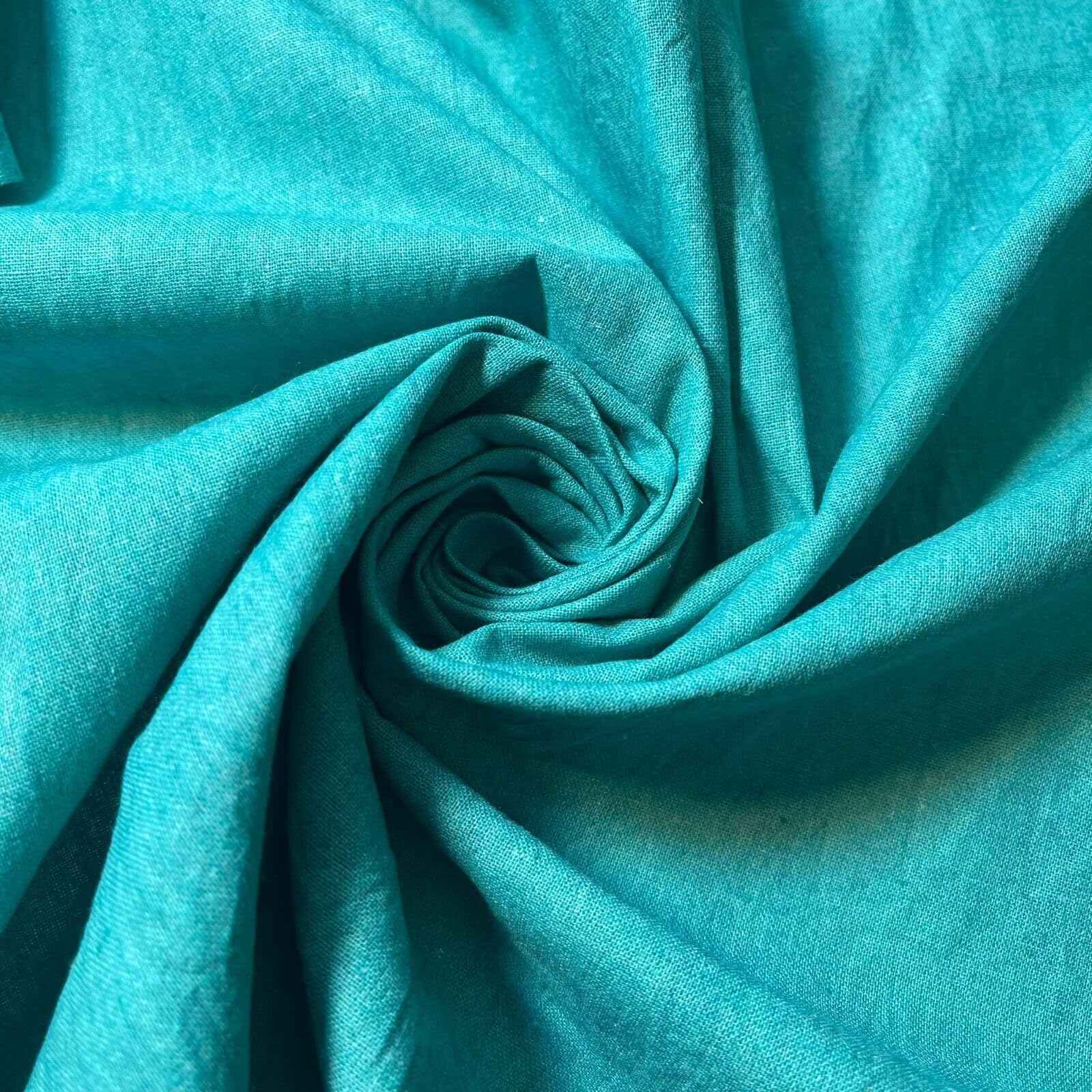 Cotton Calico Canvas Natural *New* 25 Color Craft Patchwork Fabric Material 58" (Jade, 2 Meter) โ image 1