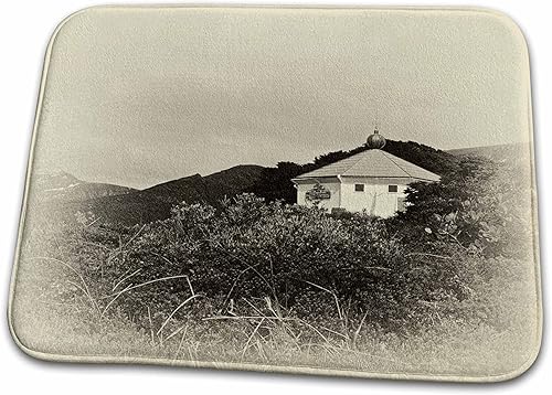 Miniatura 1 de 3dRose Sepia San Juan the Salvamento Lighthouse - Dish Drying Mats ddm-233758-1