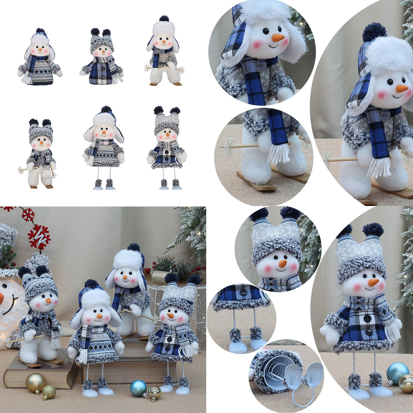 ブルークリスマス人形 3体セット