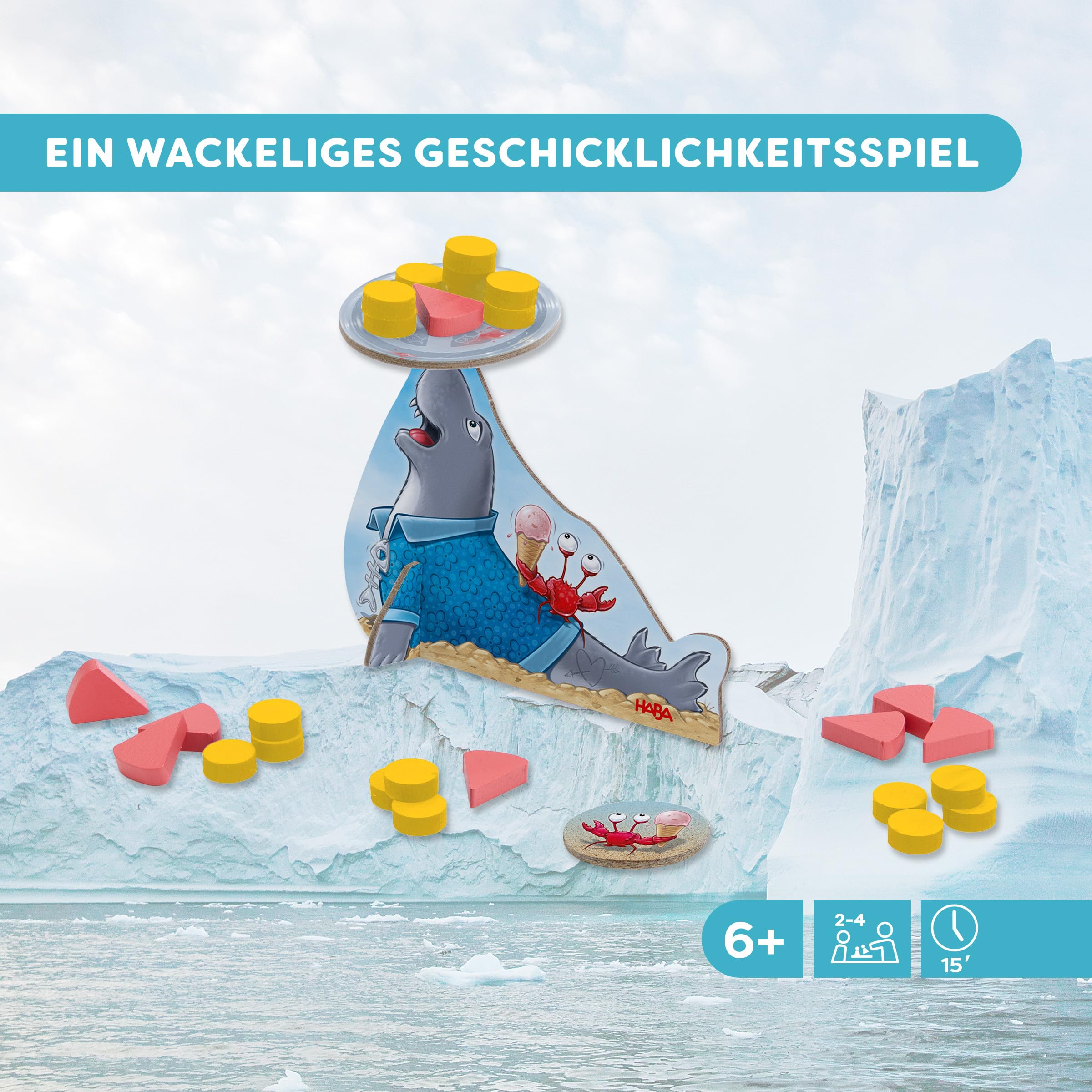 HABA Robbi Gelato - Skill Game for Children from 6 Years - Ideal for Travelling, Promotes Fine Motor Skills and Concentration - 2012195001