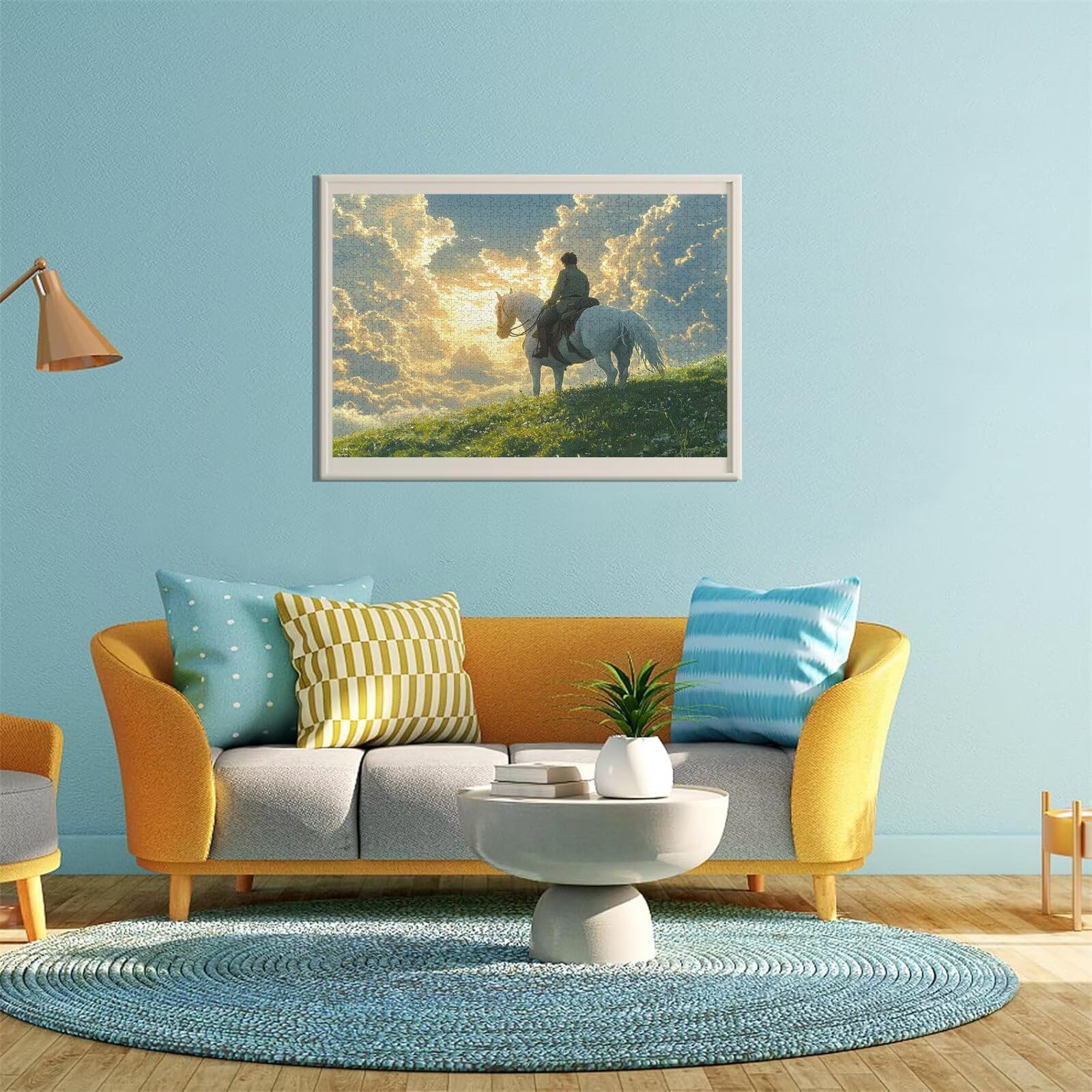 Puzzle Erwachsene 2000 Teile Pferd Landschaft Educa Jigsaw für Kinder ab 8 Jahren Mädchen Jungen, Erwachsene Impossible Klassische Puzzles Schwer, Anspruchsvoll Spielspaß, Als Geschenke 70x99cm t-628