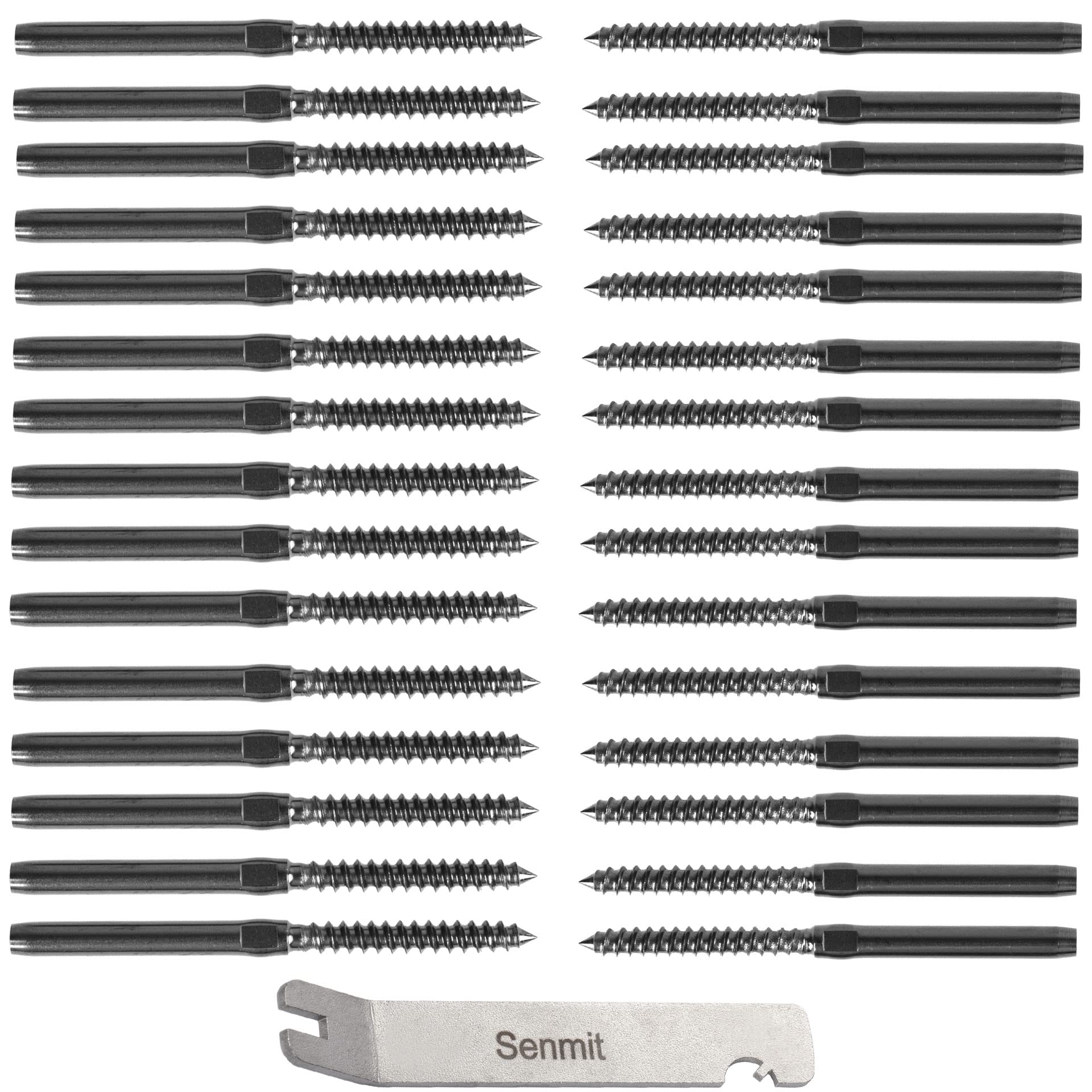 Corrimano Acciaio Inox,Ringhiera Con Kit Di Installazione,Passamano Per Interni & Esterni 80cm 5 Traverse 91971803 - Foto 11