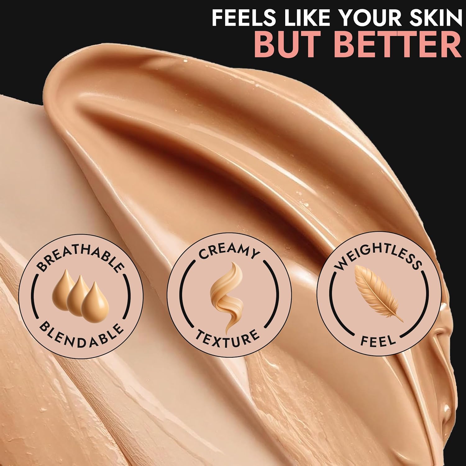 BaeBlu Organic Aloe-Based LUX Liquid Foundation, Natural Vegan Gluten-Free Made in USA, Nutmeg - Image 2