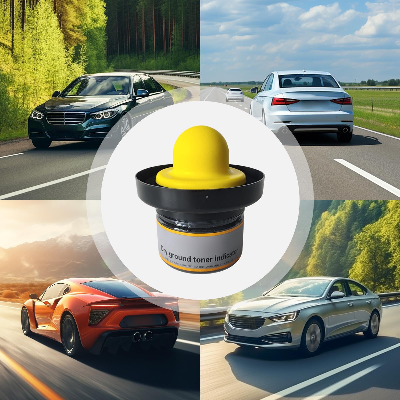 Guide de peinture automobile – Localisateur de défauts de ponçage, outil de détection de poudre | Aide à la réparation d'apprêt pour surfaces de véhicules, localisateur de rayures pour identification