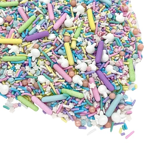 Miniatura 4 de Gránulos | Gránulos de Pascua | 8 onzas | Gránulos pastel | Gránulos para pasteles | Gránulos de primavera | Manvscakes, amarillo, azul, rojo, no