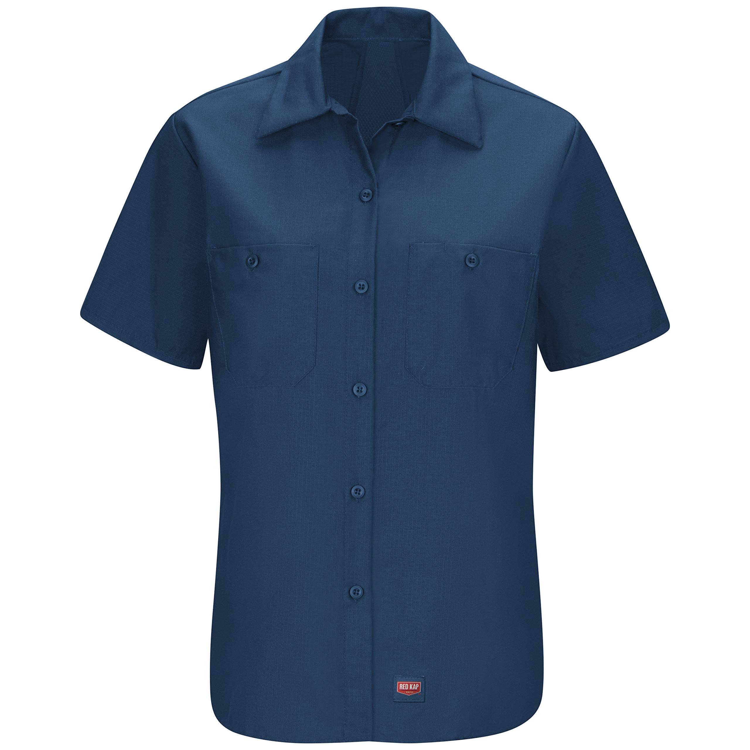 Red Kap Women's Short Sleeve Mimix Work Shirt, Navy, Small