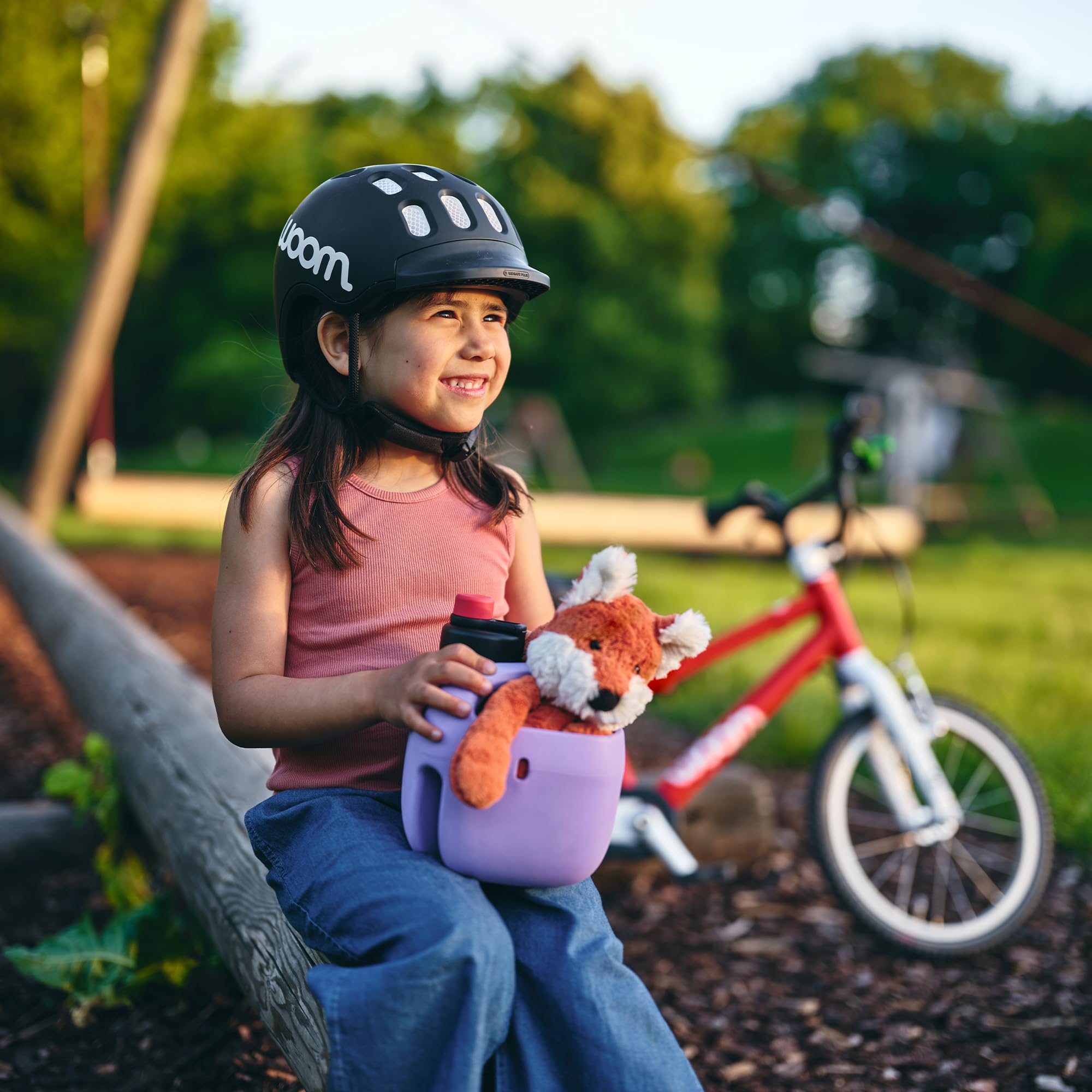 woom POP Kinder Fahrradkorb GO 2, 3 & AUTOMAGIC 3, 4 - Einfach aufsteckbar, wetterfest, BPA-freie Lenkeraufbewahrung für Outdoor-Abenteuer