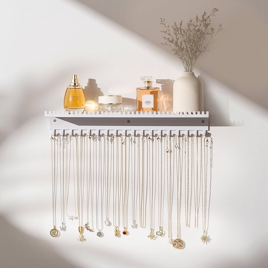 置物 Sparkle4c_Jewelry Amazon.com: Josmimic Necklace Holder Wall Hanging Organizer