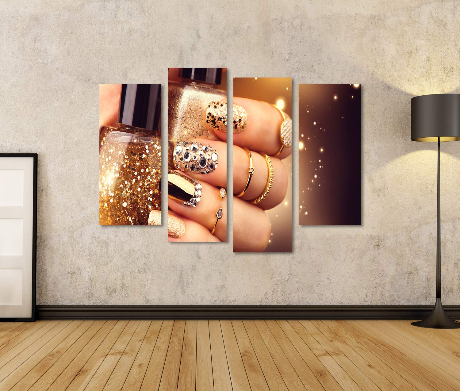 HSFFBHFBH Salone di bellezza Quadri decorativi Dipinto su tela Girly Stampe artistiche da parete Regali per estetista Poster per ragazza a mano Beauty Room Decor 20x35cmx3pcs Senza cornice