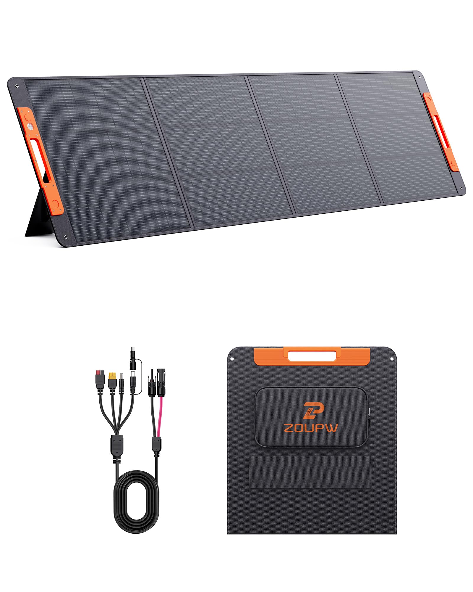 Amazon | ZOUPW 220W ソーラーパネル N型 16BB 25％高効率 Type-C直接