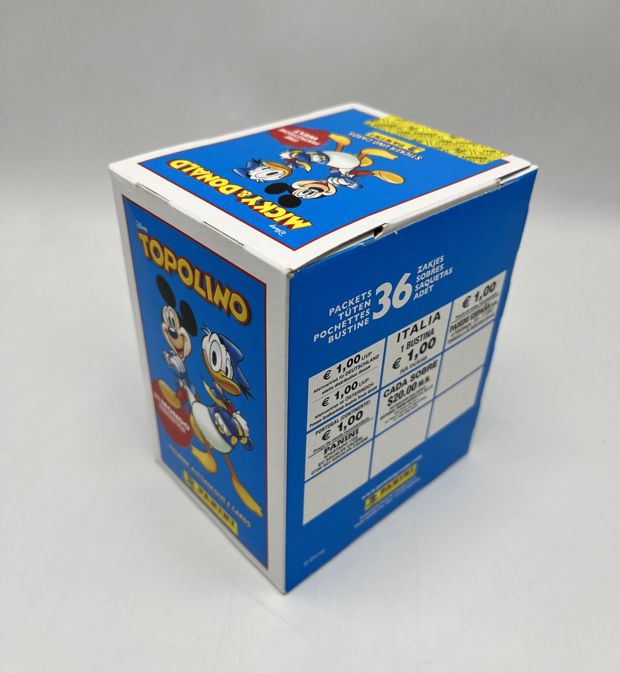 manuelkant Topolino Storie e Personaggi 2023 Scatola Box 36 bustine Figurine