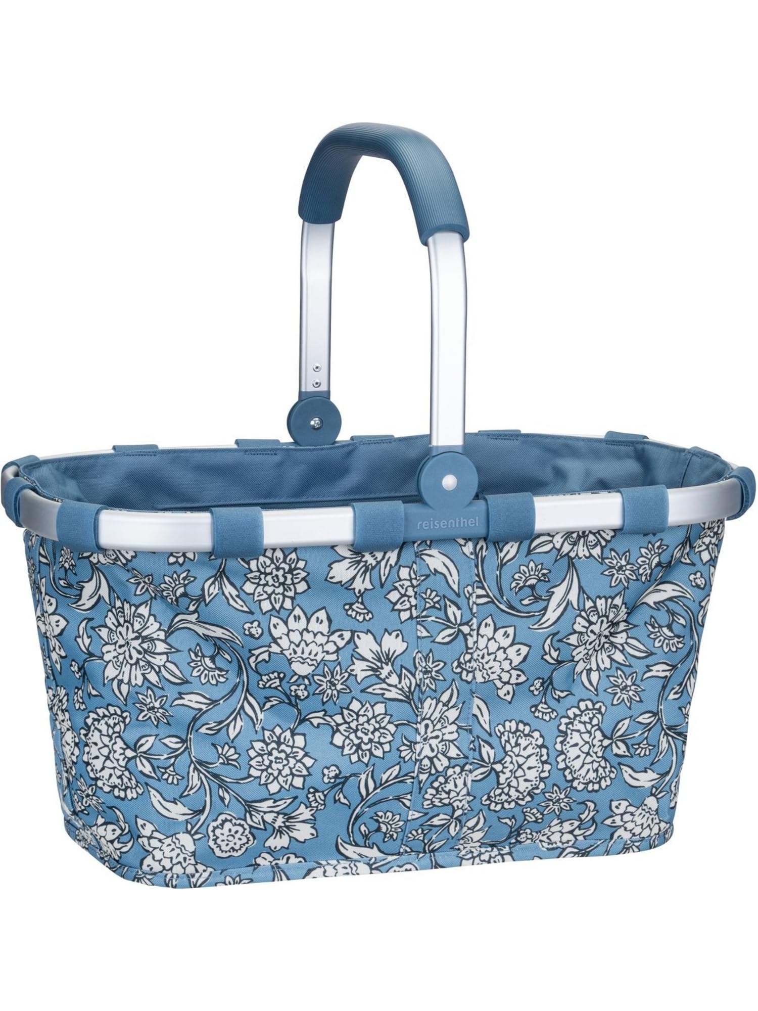 reisenthel carrybag dahlia blue – Stabiler Einkaufskorb mit viel Stauraum und praktischer Innentasche – Elegantes und wasserabweisendes Design