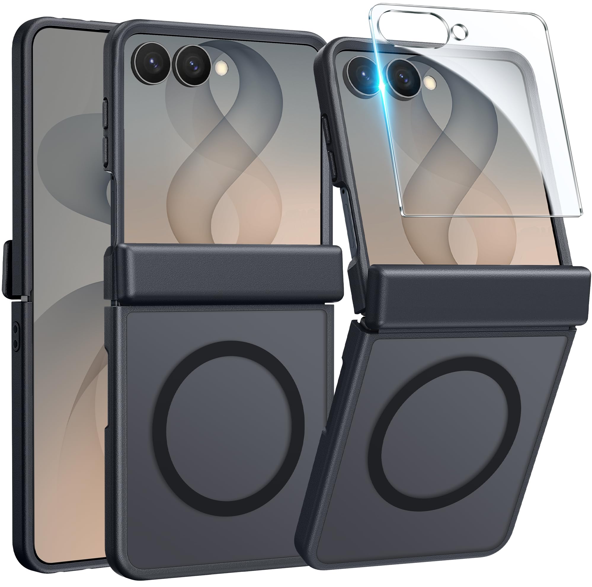 FNTCASE for Samsung-Galaxy Z Flip 8 Matte Case with Hinge Protection