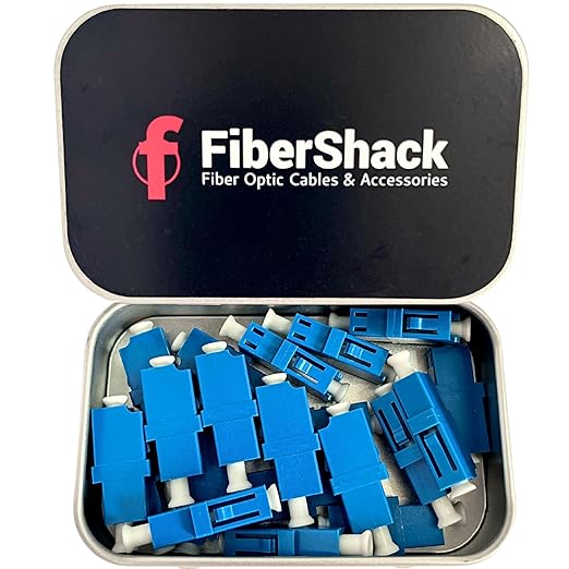 LC Coupler - 20 Pack Single Mode LC Fiber Adapters, Cleaned & Extend Fiber Cables