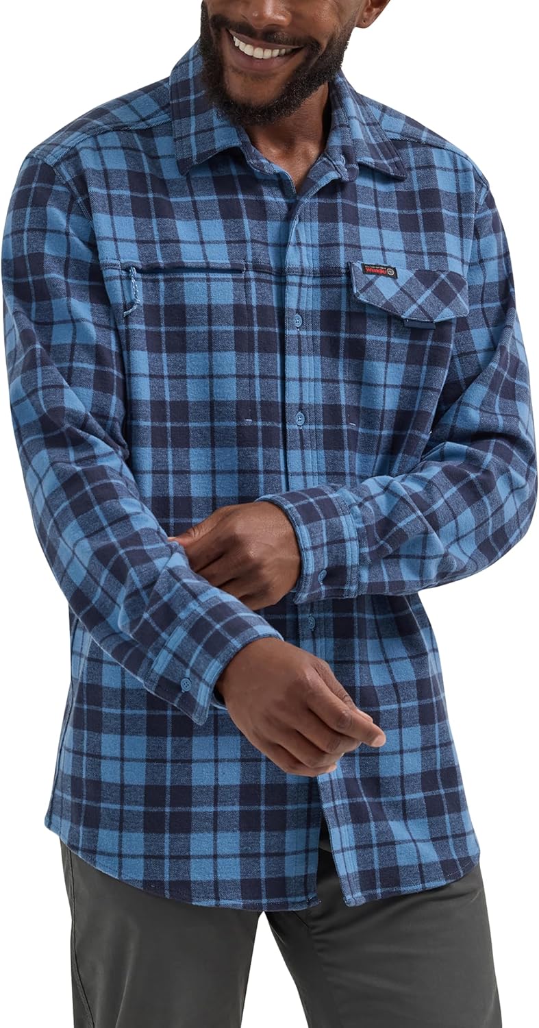 ATG Mens Campsite Button-Down Plaid Shirt - Image 4