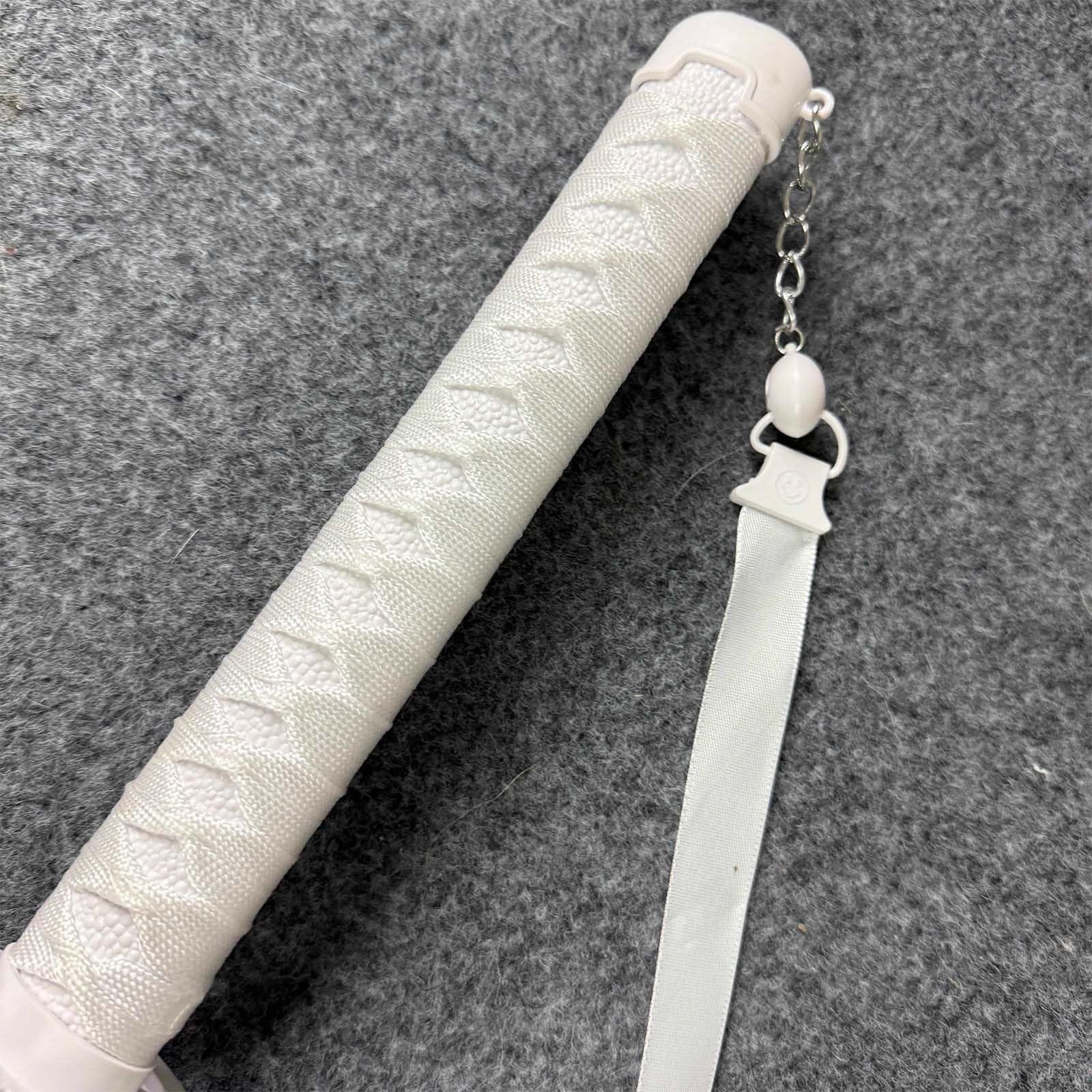 Katana en Bois Blanc de 100 cm,Bokken Fait Main avec Bande Lumineuse Violette,Katana en Bambou pour entraînement de Kendo,Cosplay,fête,Cadeau