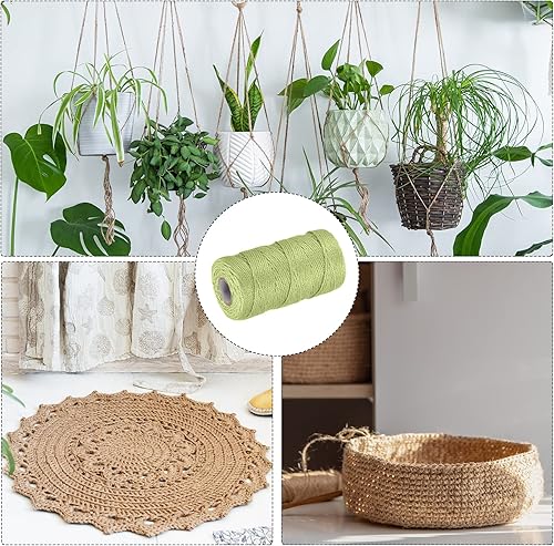 Miniatura 4 de MECCANIXITY Cordel de jardín de 328 pies, cuerda de yute artesanal de 0.079 pulgadas para obras de arte, manualidades, envoltura de regalos, azul