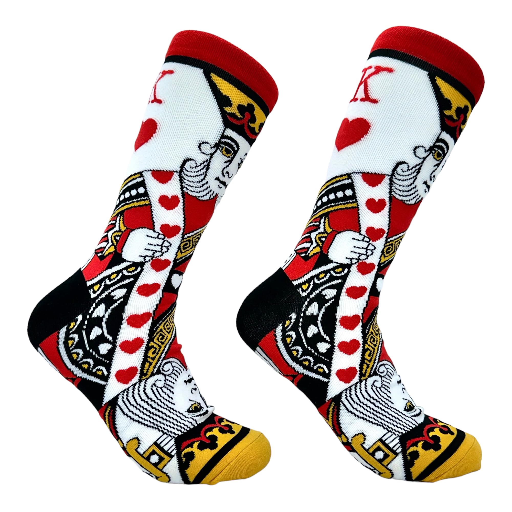 Crazy Dog T-ShirtsFunny Poker Socks – Men’s Casino-Themed Dress Crew, Gambling & Playing Card Gift, Novelty Vegas Apparel for Players