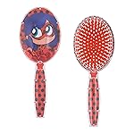 Miraculous Ladybug Confetti Hair Brush - Kids Sparkling Stars Brush Ages 3+
