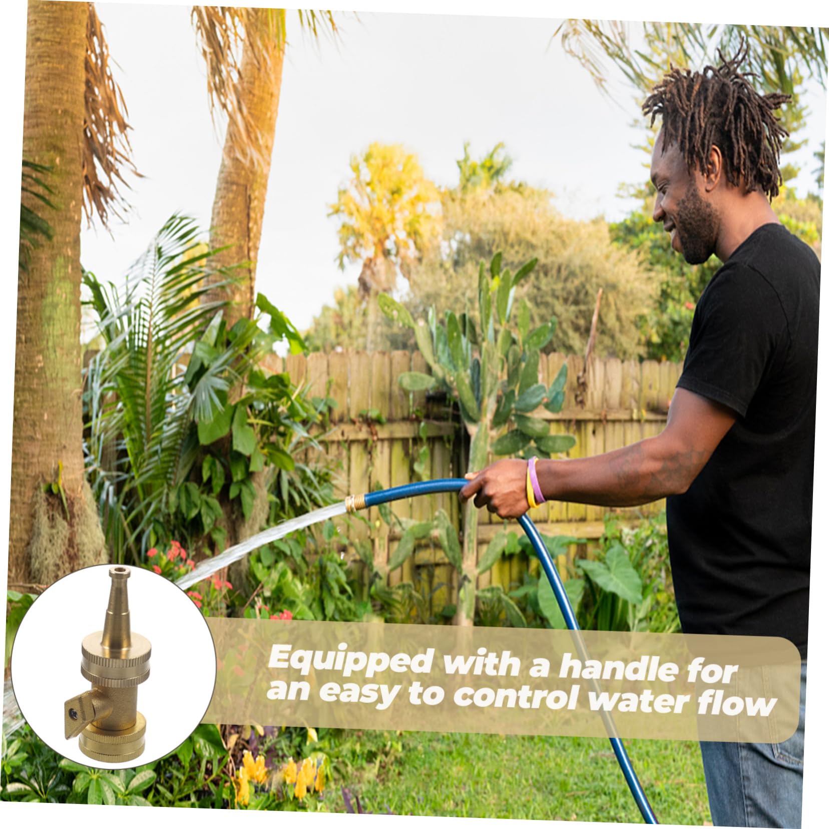 BESTonZON 5 Ensembles Robinet à Boule Laiton pour Irrigation Arrosage Compatible Tuyau Arrosage Débit Eau