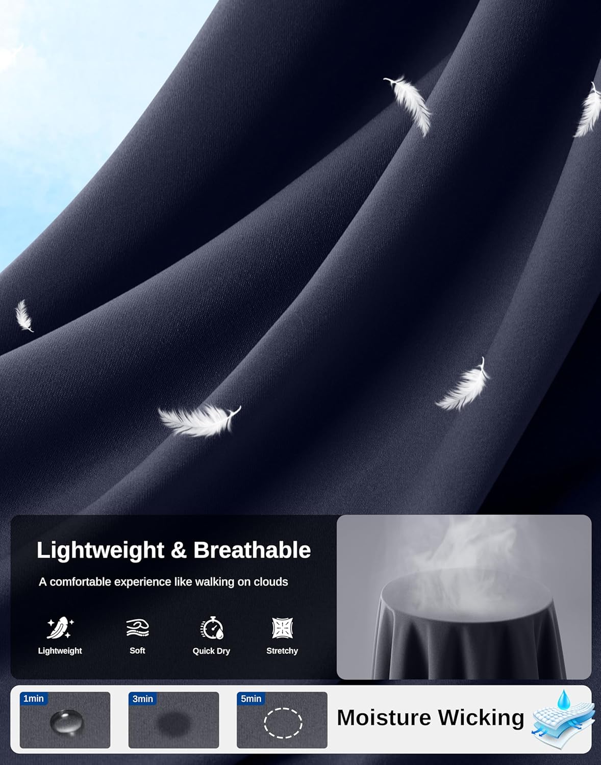 G Gradual Men's Athletic Running Shorts 7"/5"/9" Zipper Pocket Lightweight Workout Gym Quick Dry Shorts Golf Tennis Hiking - Image 6