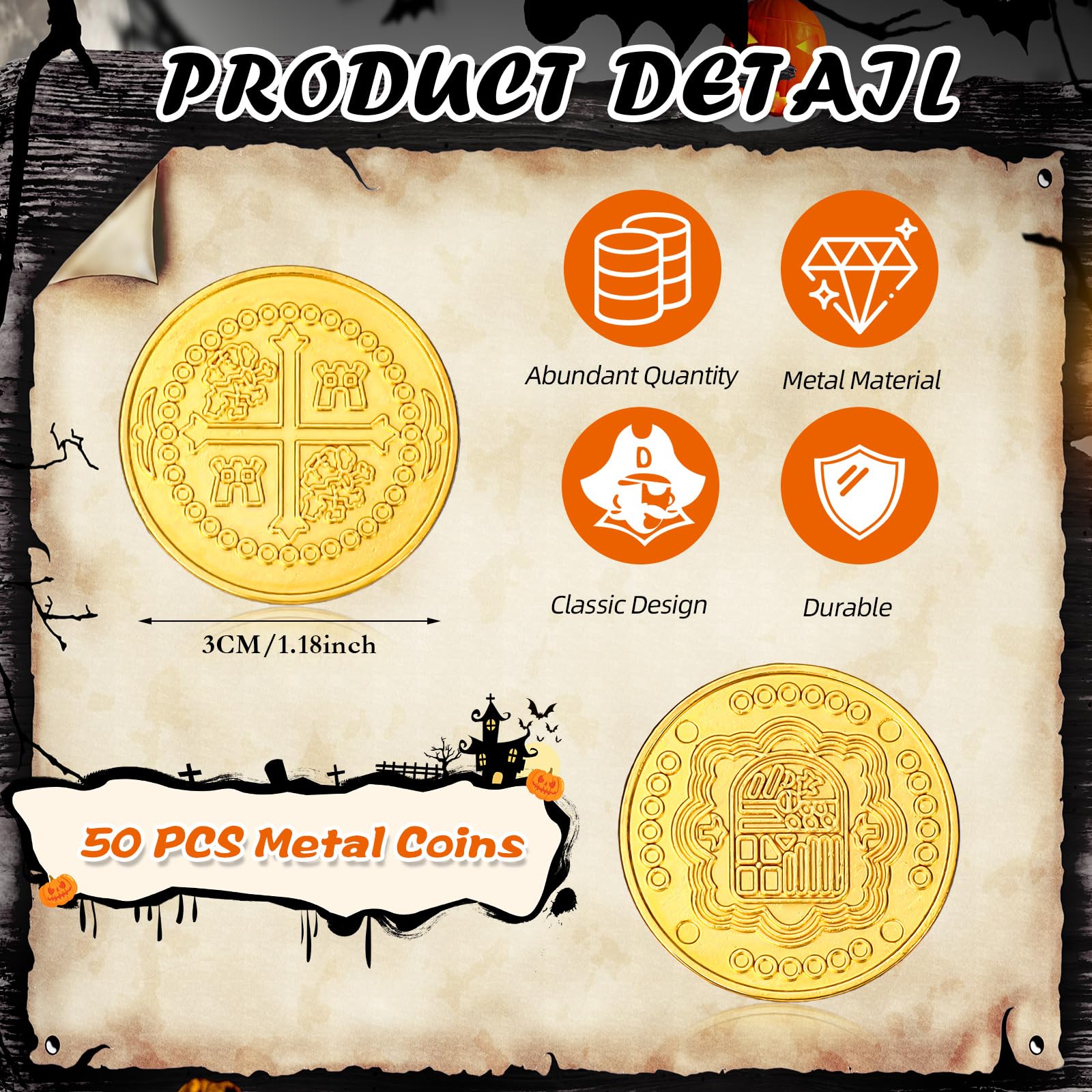Pizza Stone 16 Inch 800 Pcs Plastic Pirate Gold Coins - Spanish Doubloon  Treasure For Party Games Pizza Baking Stone