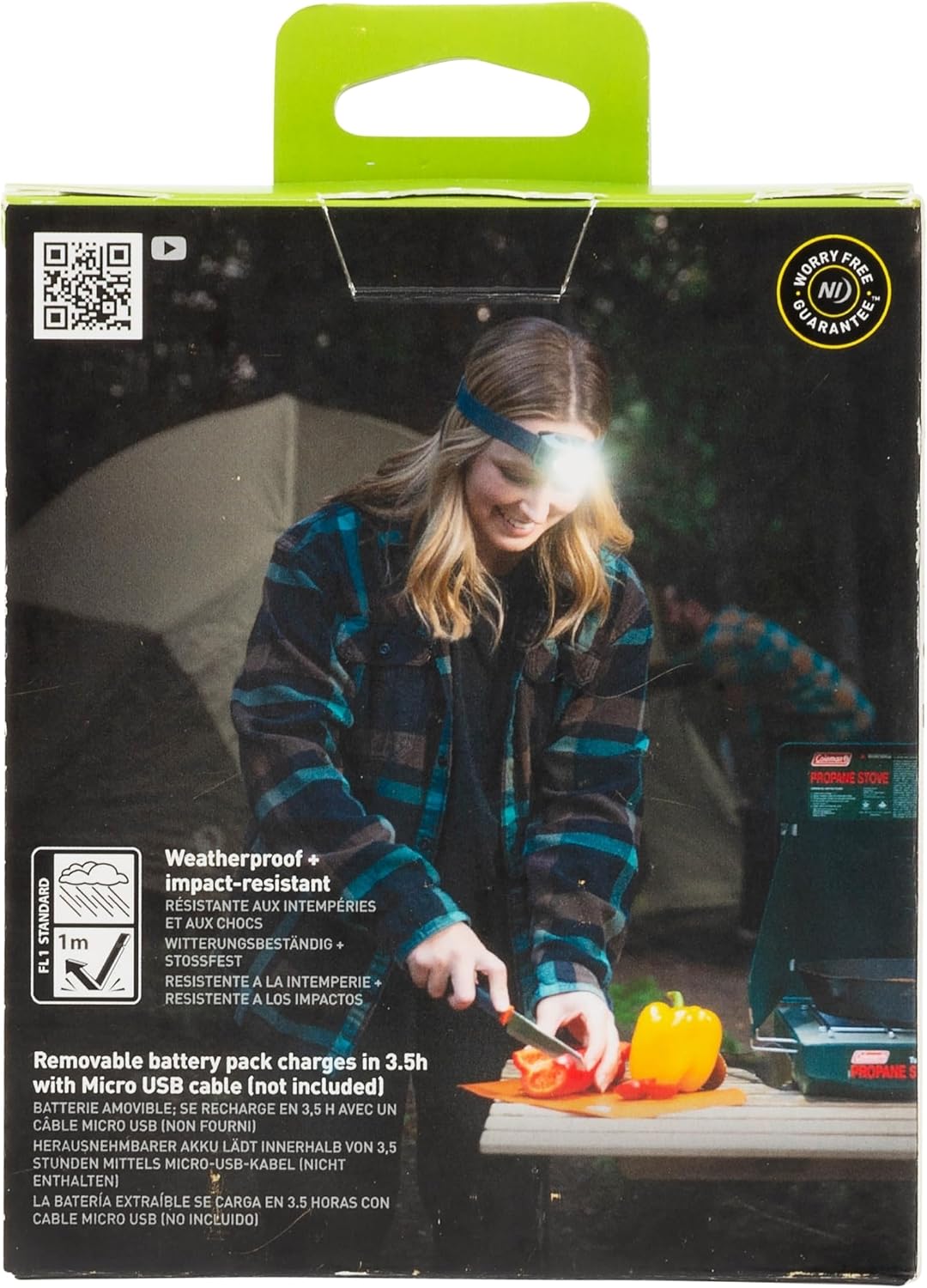 Nite Ize Radiant RH1 PowerSwitch Rechargeable Headlamp - Headlamp with Red Mode for Camping & Hiking - Rechargeable Battery - Hands-Free Light with 6 Modes Plus Lockout - Impact Resistant & IPX4 Rated