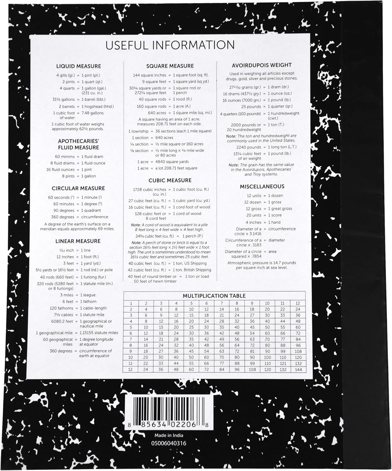 School Smart Flexible Cover Ruled Composition Book, 8-1/2 x 7 Inches, 48 Pages