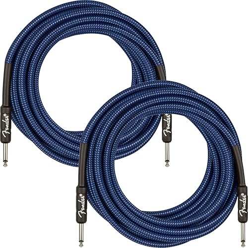 Miniatura 40 de Fender 10-Foot Professional Instrument Cable, Straight-Angle, Desert Camo - 2 Pack