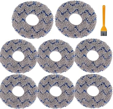 Mop Pads Compatible with ECOVACS DEEBOT X1 Omni / T20 Omni/ T10 Omni/ X2 Omni Series Robot Vacuum and Mop Cleaner - Reusable and Washable Replacement Mop Head Cloth8 Pack