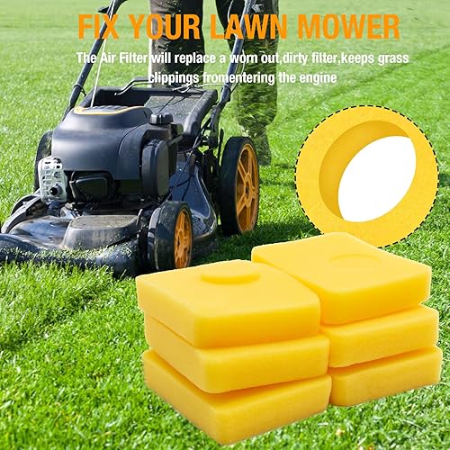 Miniatura 4 de Hoypeyfiy 6 piezas de filtros de espuma limpiadores de aire 799579 de repuesto para motores de cortacésped de la serie 450E 500E 550E 550EX