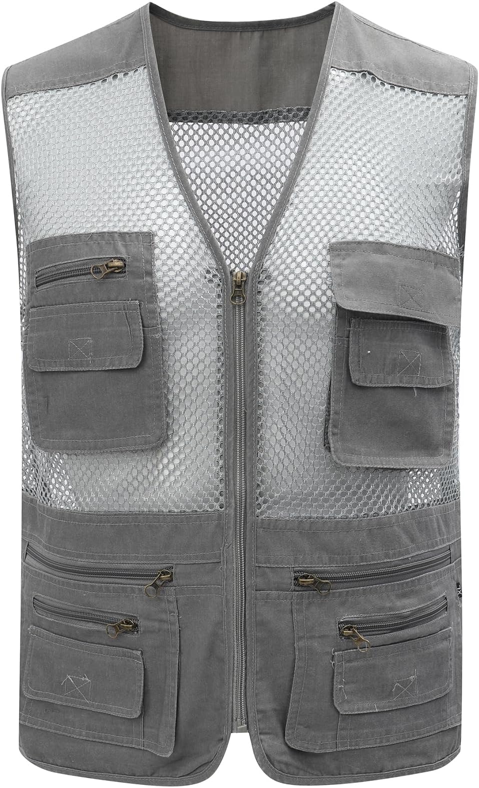 Men's Fishing Safari Vest with Pockets for Summer Travel