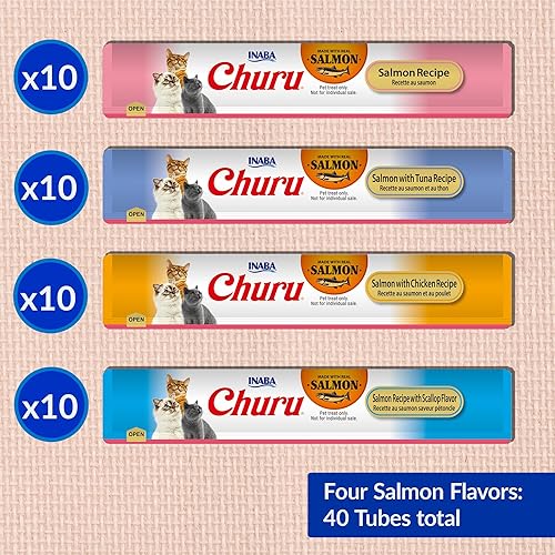 Miniatura 36 de INABA - Golosinas Churu para gatos, puré cremoso para gatos, sin cereales, que se puede lamer y exprimir / suplemento, 60 porciones, caja