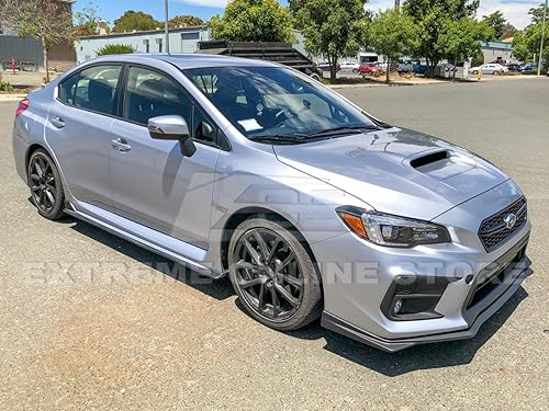 Miniatura 4 de Repuesto para Subaru Impreza WRX y STi 2015-2021  Imprimación de polipropileno estilo V-Limited Negro Parachoques delantero inferior Divisor de