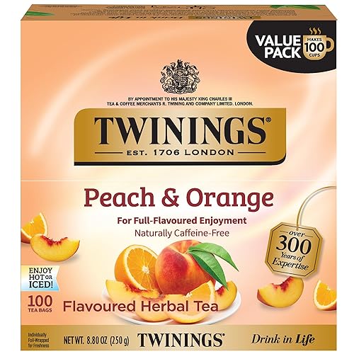 Miniatura 87 de Twinings Bolsas de té de hierbas de menta pura, envueltas individualmente, 100 unidades (paquete de 1), sabor a menta fresca, naturalmente sin