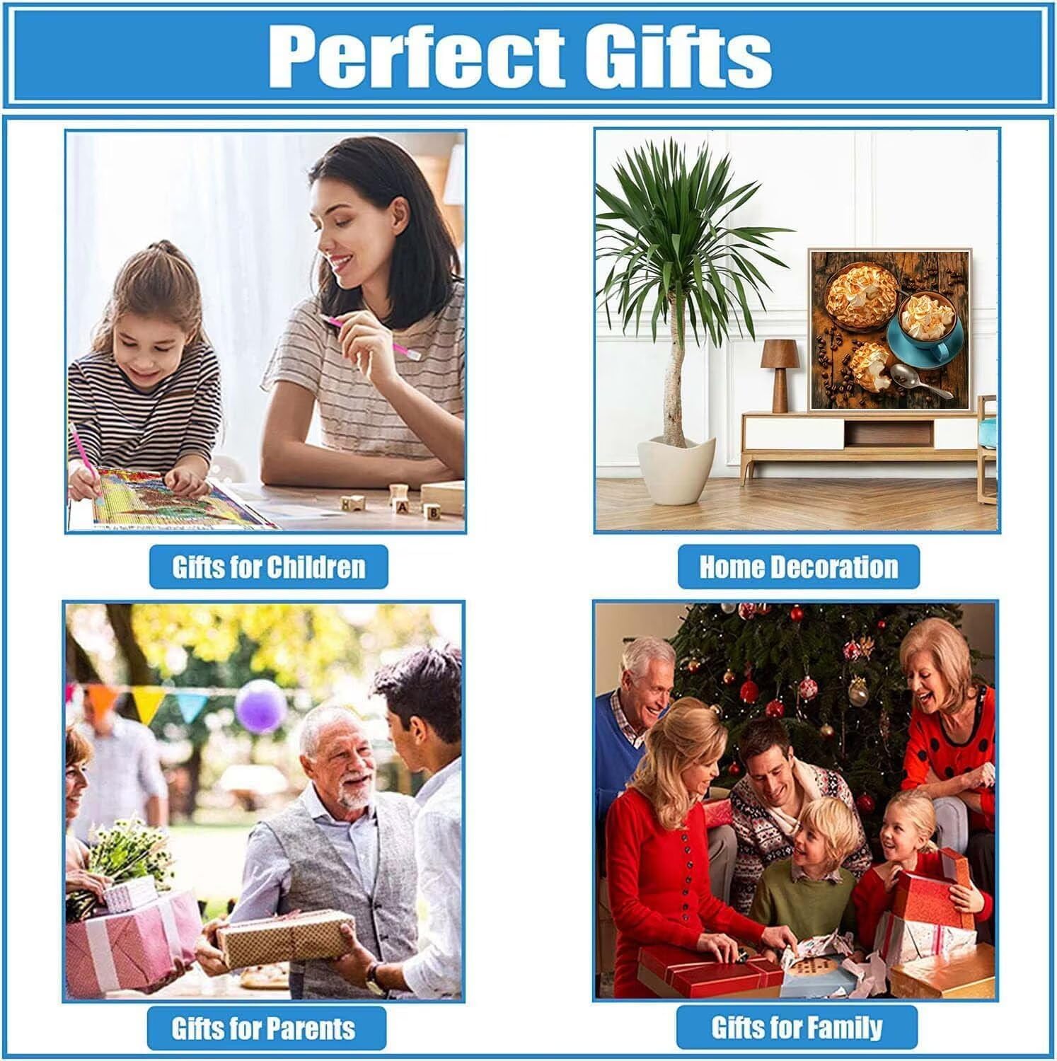 ダイヤモンドアート コーヒー 70x70cm 丸型 いビーズ ダイヤモンドペインティング アートセット 全面貼り付けタイプ ビーズア