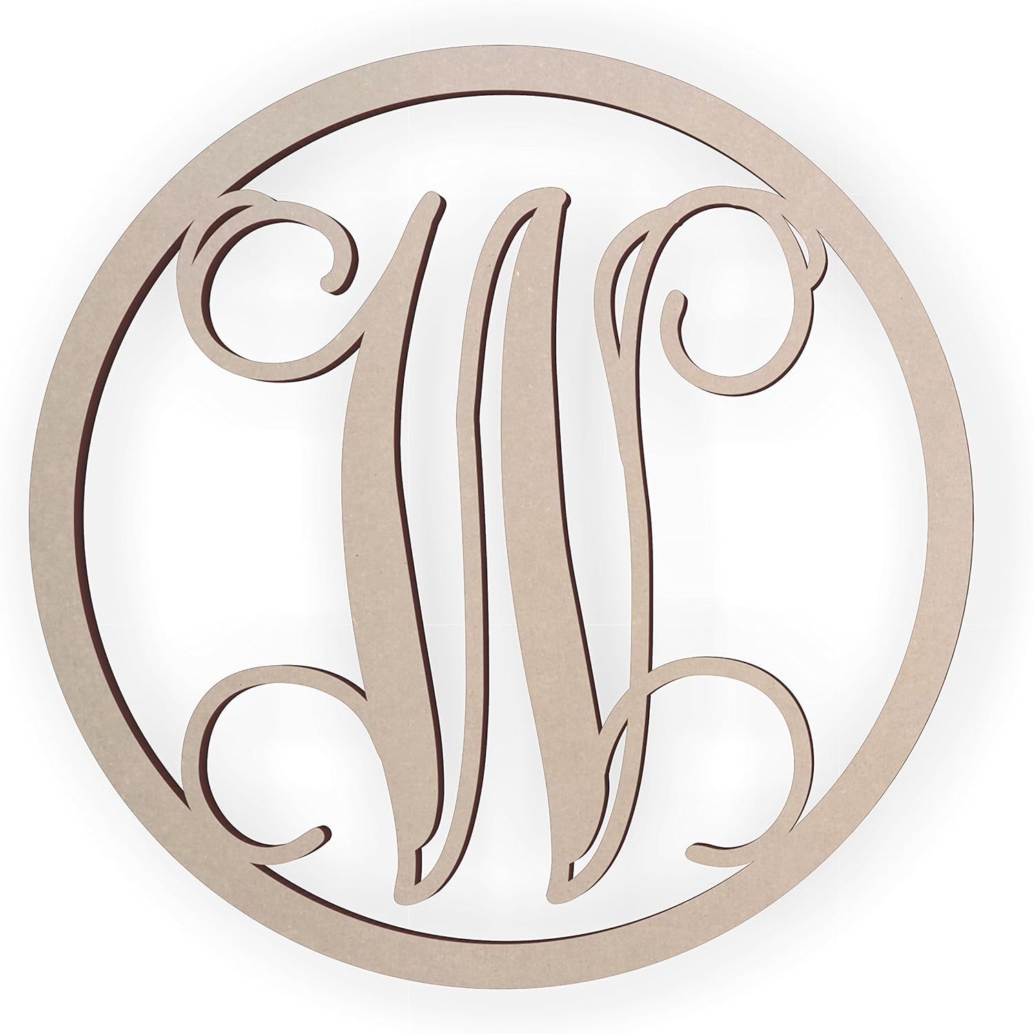 Jess and Jessica Wooden Letter W, Wooden Monogram Wall