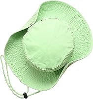 Vista 23 de Sombrero de cubeta para verano, para exteriores, para pescar, de safari, de caza, con correa ajustable