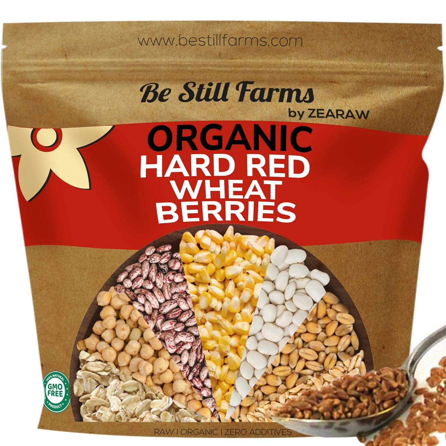 Be Still Farms Organic Hard Red Wheat Berries (4.8lb