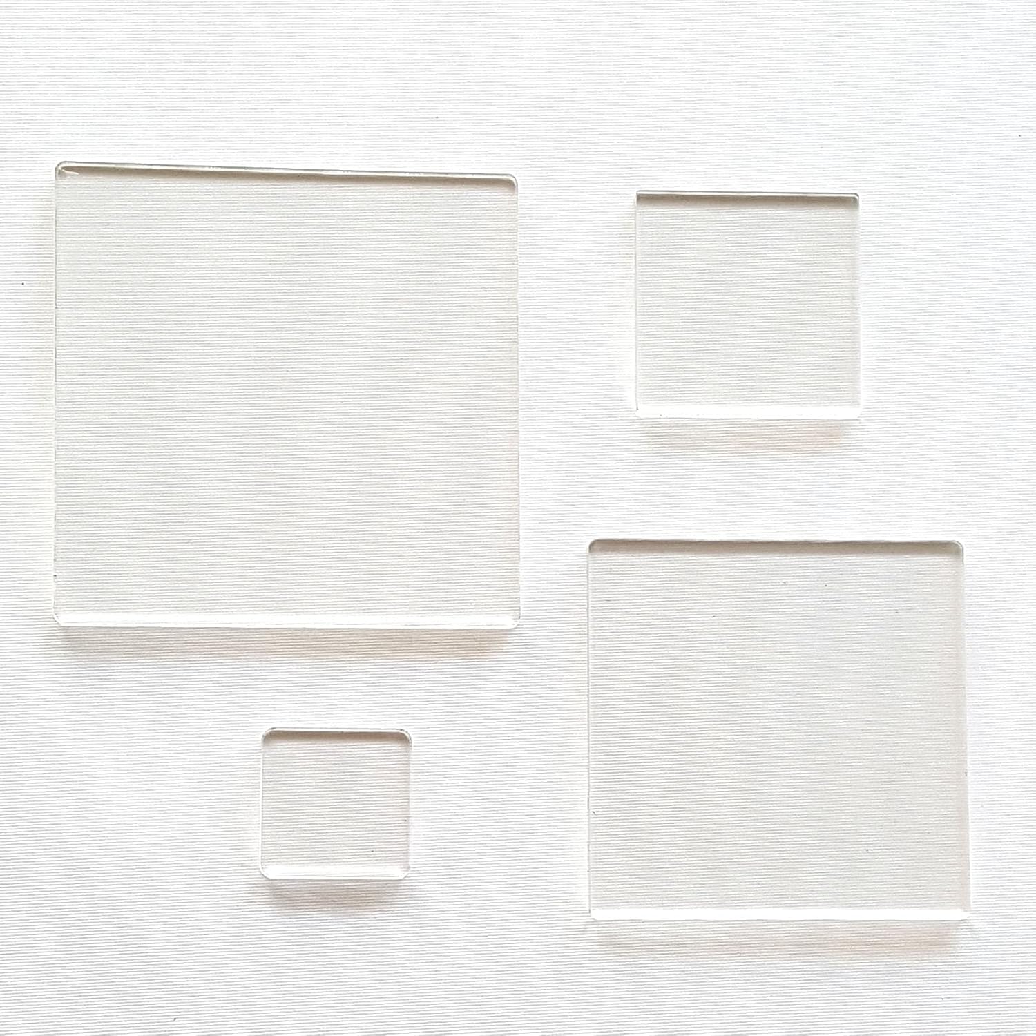 25 Acrylic Square Clear (Select Size) (3.0")