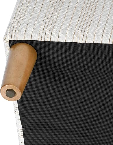 Miniatura 144 de Spatial Order Decoración del hogar | Otomana tapizada mediana rectangular de almacenamiento | Otomana con tapa con bisagras con almacenamiento para