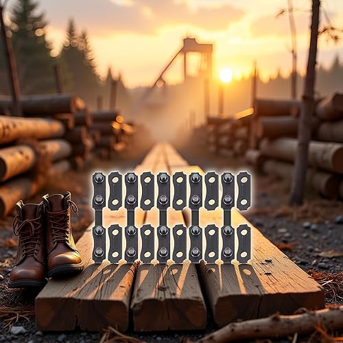 Miniatura 5 de 10sets 3/8 '' cadena enlace reparación preset correas motosierra cadena unión enlaces 10 x kit de reparación de sierra cadena 3/8 LP enlace