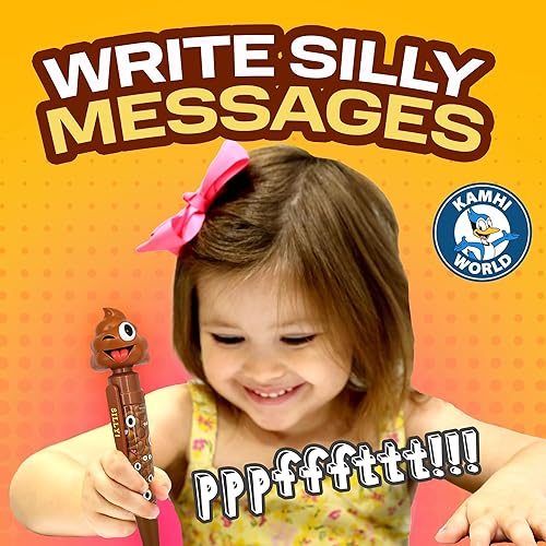 Miniatura 31 de Lapicera sonora de Emoji caca – hace 5 sonidos divertidos de gases – El amigo con gases más divertido que nunca – gracioso para fiestas de niños