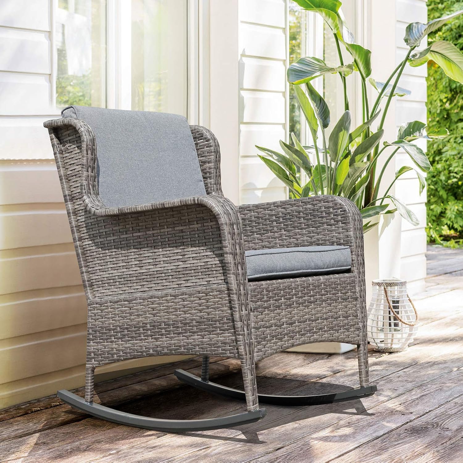Buy Soleil Jardin Outdoor Resin Wicker Rocking Chair With Cushions Buy Soleil Jardin Outdoor Resin Wicker Rocking Chair With Cushions