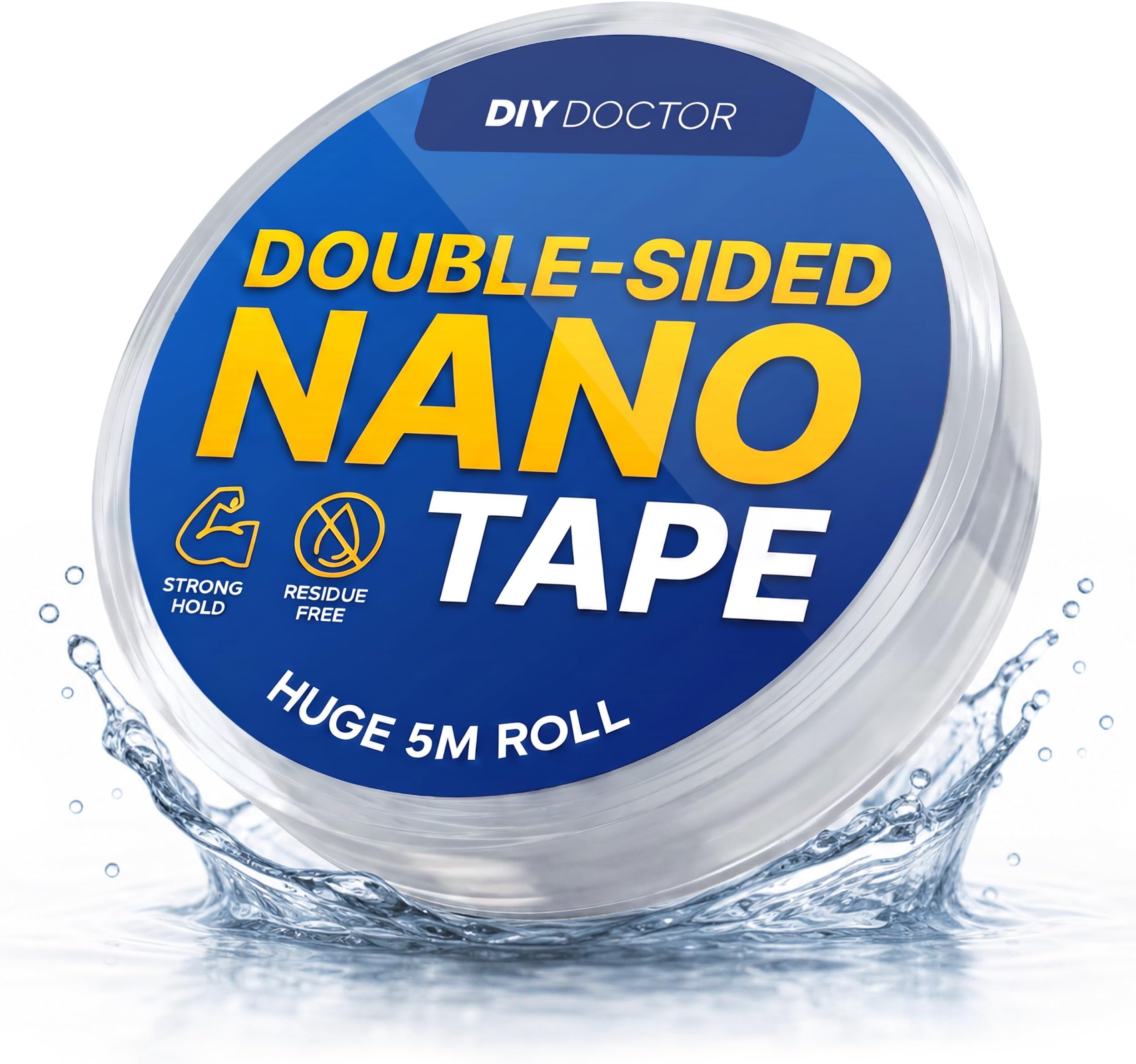 Double Sided Nano Tape, 5m x 22mm Roll, 1 Pack